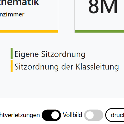 In der Schulversion Sitzpläne gemeinsam nutzen