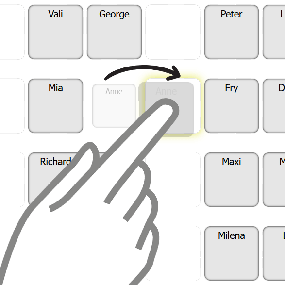 Sitzordnungen per Drag-and-Drop